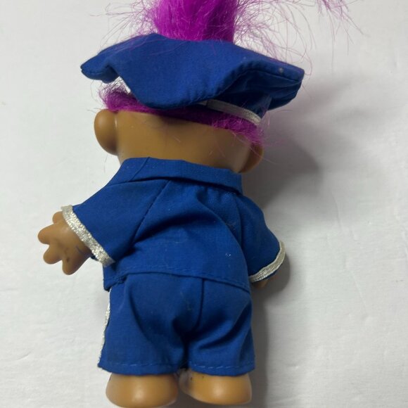 Vintage Russ Troll Dolls - Police & Prisoner of Love with Pink & Purple Hair - Picture 4 of 9